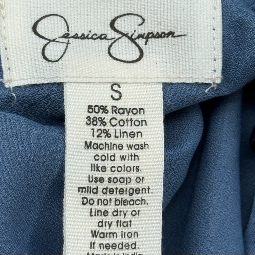 NEW Jessica Simpson | Tiered Cotton/Linen Dress | Small - Picture 8 of 9